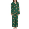thumbnail image 4 of joogoo Pajamas Set for Women Cute Reindeer Long Sleeve Pjs Loungewear L, 4 of 7