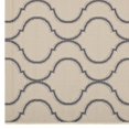 thumbnail image 4 of Modway Linza Wave Abstract Trellis 5x8 Indoor and Outdoor Area Rug in Beige and Gray, 4 of 9