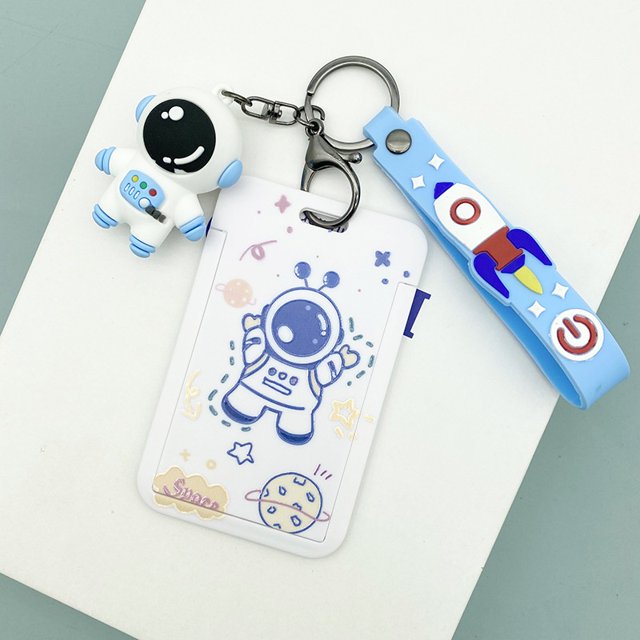 listo stock ins lindo melody big ear perro hello kitty kuromi pudín perro astronauta de dibujos animados de silicona caso de la tarjeta llavero limitado personalizado cordón llavero colgante tarjeta d Gao Jiahui unisex