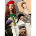 thumbnail image 2 of NYFASHION101 French Style Lightweight Casual Classic Solid Color Wool Beret, Navy, 2 of 2