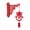 D, variant on sunsanly Chinese New Year DIY Lantern Kit Lucky Red Fu Wall Mount Hanging Lantern 3D Puzzle Hollow Out Spring Festival Lantern for Home Decor