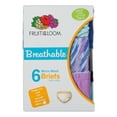 thumbnail image 3 of Fruit Of The Loom Culottes Respirantes en micro-Maille pour Filles, Lot de 6, 6, 3 of 8
