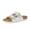 White, variant on Lily Girl Toddler Sandals with Adjustable Gold Tone Star Buckles and Cushioned Cork Footbed Slip On Girls Slides for Kids