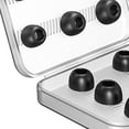 thumbnail image 4 of 12pcs Auricures Ear consejos para el oído, silicona, portátil, con caja de almacenamiento, reempzo de tapones para tableros para los oídos para iO negro Yotijar Consejos para auriculares, 4 of 4