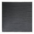 thumbnail image 6 of Rugsotic Carpets Hand Woven Kilim Area Rug, 8'x8', Charcoal, Wool, Flat Weave, Low Pile, Square, Solid Design, 6 of 8