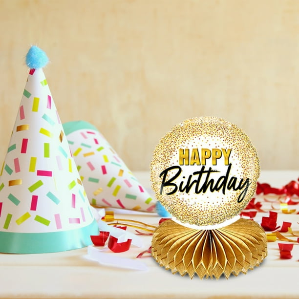 8Pcs Party Decoration Innovative Happy Birthday Themed Paper Layout