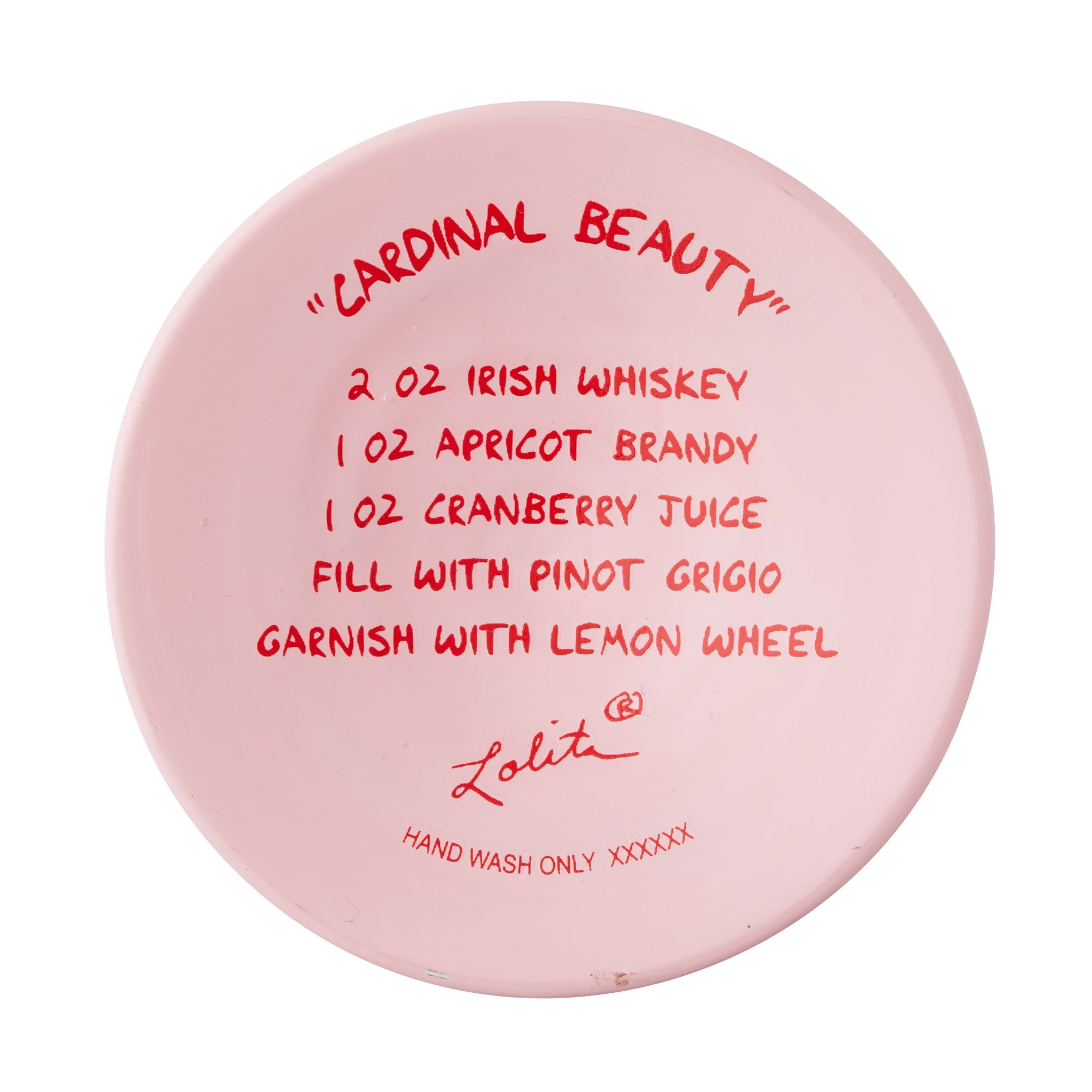 Lolita Cardinal Beauty Hand Painted Multicolor Wine Glass 15fl oz