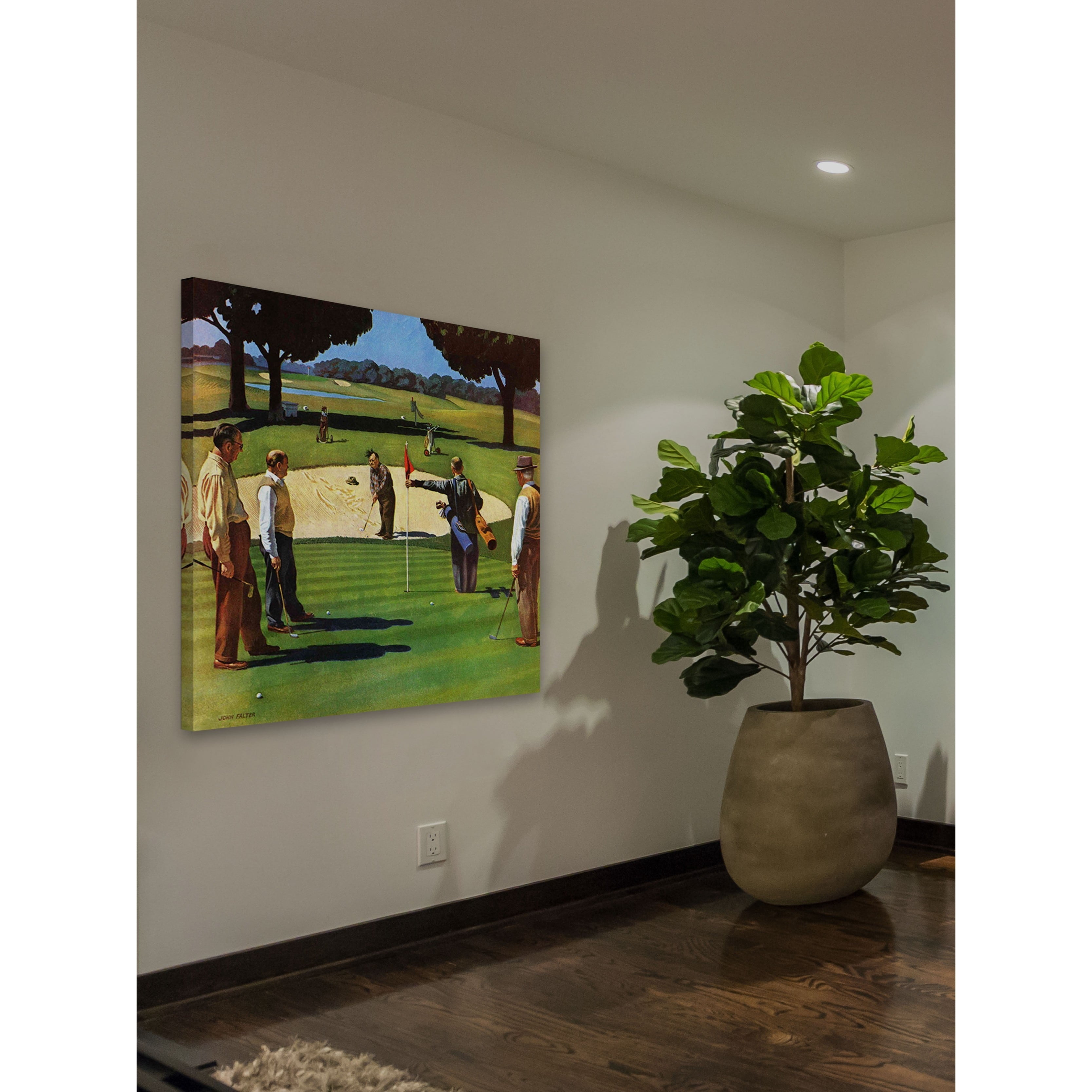 Marmont Hill Sand Trap by John Falter Painting Print on Canvas