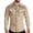 Khaki, variant on Cowboy Shirt for Men Western Embroidered Long Sleeve Button Down Shirts Spring Fall Country Top Pink XL