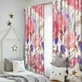 thumbnail image 5 of Blackout Kids Curtains,Pioneer Flower Floral Print Pattern Childrens Insulated Curtains Set Of 2,Bedroom Essentials,Toddler Room Decor 52"x84", 5 of 5