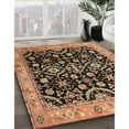 thumbnail image 2 of Ahgly Company Indoor Round Traditional Bakers Brown Persian Area Rugs, 4' Round, 2 of 6