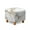 White Golden Marble, variant on Jiueut Brown Cow Print Footstool Cover, Square Ottoman Cover Footrest Sofa Slipcovers Stool Covers Soft Footstool Covers Slipcovers Stretch Furniture Protector with Anti-Slip Band