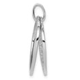 thumbnail image 2 of Sterling Silver Rhodium-plated CZ Two Piece Heart Pendant QP4925, 2 of 4