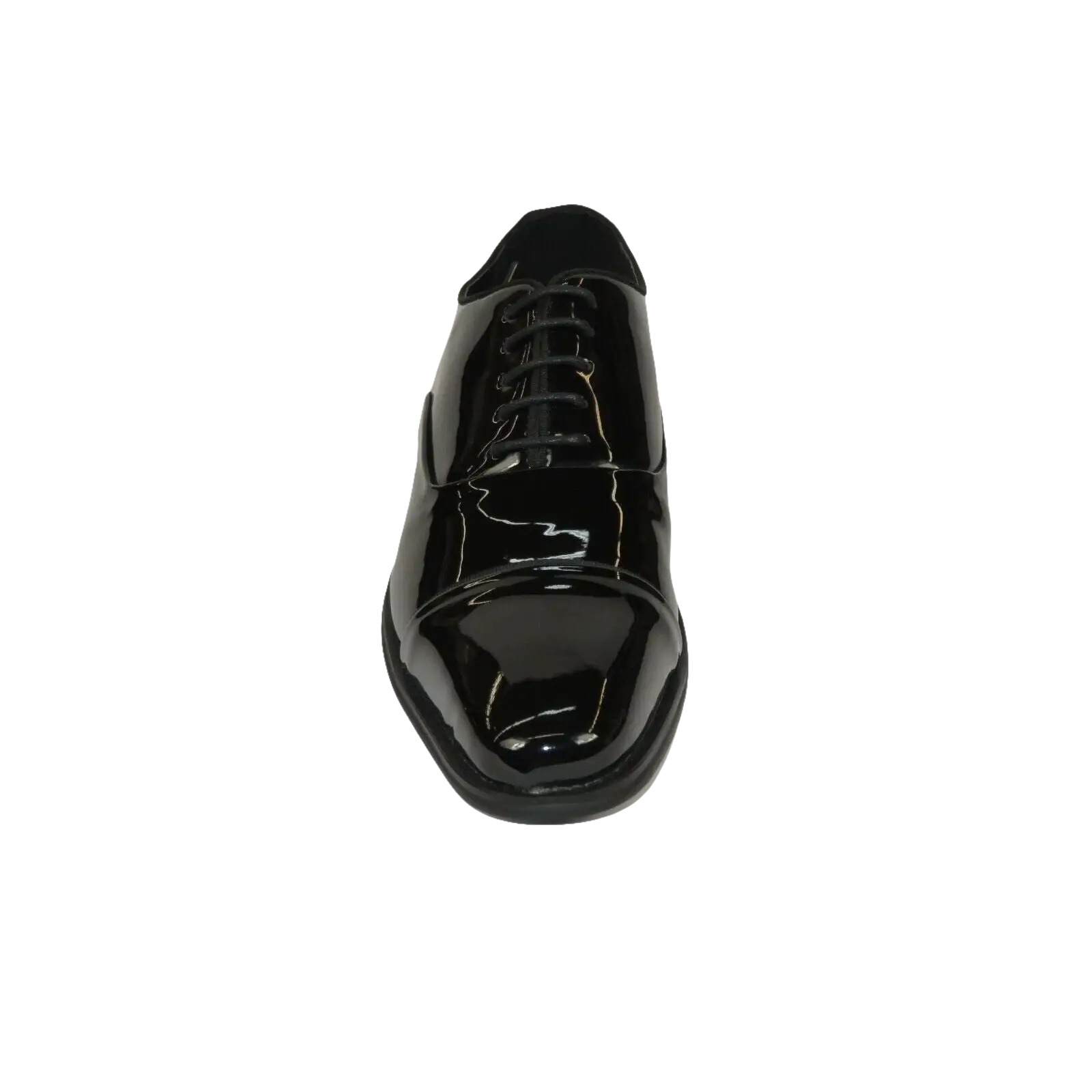 Santino Luciano Mens Patent Blk Derby Dress Shoe C-382 Formal Wedding Tuxedo 8.5 Men Santino Luciano Formal Dress Shoes Patent Leather Shiny  main image 2