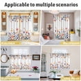 thumbnail image 5 of Spring Floral Kitchen Curtains Window Panels, Elegant Flowers Farmhouse Botanical Insulated Window Treatment Curtain, Grommet Curtains for Bedroom/Living Room/Bathroom, 2 Piece 52"Wx72"L, 5 of 8