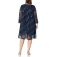 thumbnail image 2 of Alex Evenings Women's Short Embroidered Elongated Mock Jacket Dress, Dress & Jacket, Women's, 2 of 3