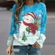 thumbnail image 2 of Sudadera de cuello redondo transpirable cómoda de manga larga con estampado de moda para mujer Fridja  bvmnju6669, 2 of 5
