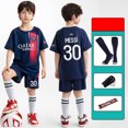 thumbnail image 4 of Fshinging Children Clothes Set Summer Sweat Absorption T Shirt Shorts 2 Pcs Quick Drying Sports Suit Ensemble Vêtements Garçon, 4 of 6