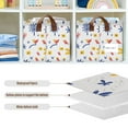 thumbnail image 4 of Yayeee Foldable Storage Basket for Shelves with Handles Waterproof Cloth Bins, Tropical Rhythm, 4 of 7