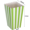 thumbnail image 4 of 50 Pcs Paper Green Popcorn Boxes, NOGIS Green Popcorn Bags with White Striped, Popcorn Boxes for Party, Popcorn Holders for Party Birthday Favor Supplies (Green), 4 of 7