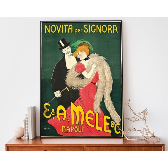 Vintage Leonetto Cappiello Poster, Retro Italian Advertising Print, Art Nouveau French Wall Art, Fashion Decor Wall Art, Modern Wall Decor, 8x12 UNFRAMED
