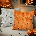 thumbnail image 3 of Halloween Pillow Covers 18x18, Cute Halloween Ghost Spooky Pillows Decorative Throw Pillows for Sofa Couch Bed Fall Holiday Outdoor Home Decorations, 3 of 6