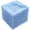 Blue, variant on 100Pcs Blue Glitter Square Dessert Plates Set, 6 Inch Appetizer Plates with 5.7 Inch Plastic Forks, Disposable Plastic Salad Cake Plates for Wedding Birthday Party