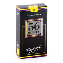 Vandoren Bb Clarinet 56 Rue Lepic Reeds Strength #3; Box of 10