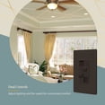 thumbnail image 5 of TOPGREENER Kalide Dimmer, 3-Speed Fan Control, Light and Fan Combination Switch, Single Pole, 2.5A, 200W LED/CFL, Neutral Wire Not Required, Brown, 5 of 6