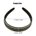 thumbnail image 2 of Rhinestone Headband, Rhinestone Headband for Women, Black,1.0 Inch Wide 1Pcs, 2 of 7