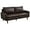 Brown, variant on Hybition Modern Sofa Faux Leather Couch for Living Room Office Dark Gray