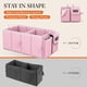 thumbnail image 3 of Organizador de maletero HOTOR para coche plegable con 2 compartimentos, color rosa, 3 of 6