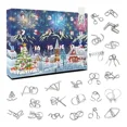 thumbnail image 1 of 2025 Metal Puzzle Toy Advent Calendar Kit 24 Days Christmas Advent Calendar Christmas Gift For Kids Teens Countdown Calendar, 1 of 5