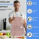 thumbnail image 5 of Delantal De Lino Con Peto, Ajustable, Para Chef, Con Bolsillos Grandes Y Tela Resistente, Unisex, Ideal Para Cocinar En Casa, Cocina, Accesorios Culinarios Y Restaurante Aestivo Lona, 5 of 8