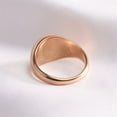 thumbnail image 5 of PAURO Cross Rings for Men Women Black Silver Rose Gold Plated Pinky Cool Simple Personalized Statement Dainty Circle Jewelry Rose Gold Size 5, 5 of 6