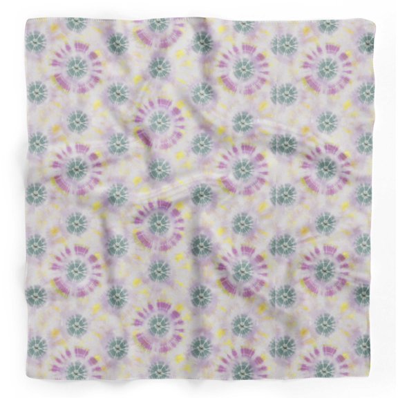 Bimba Blue Bandhani Tie-Dye Printed Pure Silk Scarf Neck Wrap Summer Hair Bandanas For Women 40 x 80 Inches