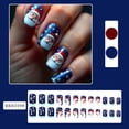 thumbnail image 4 of 24Pcs Christmas Press on Nails, Red Green Festive Spooky Fake Nails Set, Reusable False Nails for Holiday Party Daily Wear Women Girls, Christmas Nail Art, 4 of 6