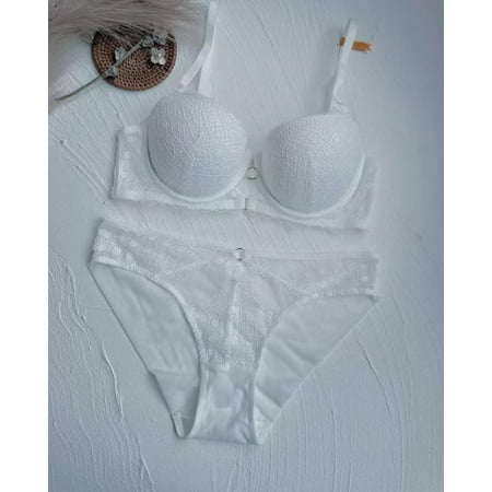 HHH Small Chest Push up Bra Thin Bottom Thickness Anti-SAG Bra Lace Sexy Lingerie Bra Set