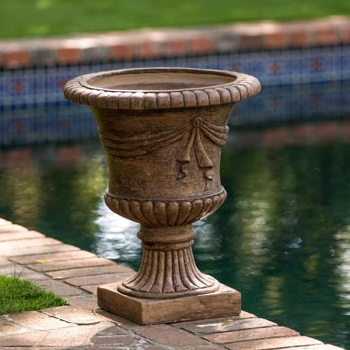 Christopher Knight Home Zeus 20-inch Antique Clay Urn Planter by by Overstock