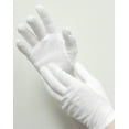 Cara Dermatological Cotton Gloves for Hands, M Size in White, 4 Count