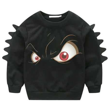 

Ma&Baby Toddler Baby Boy Dinosaur Sweatshirt Cotton Long Sleeve Pullover Tees 0-6 Years