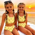 thumbnail image 5 of CCRFTGI Girls Swimsuit Size 7-8 2 Piece Set Swim Vacation Bikini Set Beach Holiday Bathing Suits Cute Summer Fruit Print Girls Clothes Swim Suit Kids Bikini Swimwear Yellow 7-8 Years, 5 of 9