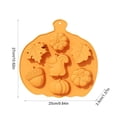 thumbnail image 3 of Dmlowu Thanksgiving Fall Silicone Molds, 6 Cavity Pumpkin Maple Leaf Mini Muffin Pan, Food Grade Holiday Baking Essentials for Chocolate Candy Pie Dessert, 3 of 6