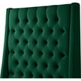 thumbnail image 6 of Maklaine Contemporary Upholstery Green Velvet King Bed, 6 of 10