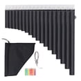 thumbnail image 2 of Pan Flute, 18 Pipes Pan Pipe Quick Response Bright Tone Clear Sound with Carrying Bag for Beginners for Teaching, 2 of 7