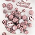 thumbnail image 3 of Adornos de bolas de Navidad, 65 piezas, adornos colgantes festivos inastillables para bodas, decoración de árbol de Navidad, 3 of 5