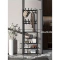 thumbnail image 4 of 1pc 4/5 Tier Coat Rack With Shoe Cabinet - Freestanding Clothes Stand For Living Room, Entryway, Bathroom - Organize Clothes, Hats, And Shoes, 4 of 4