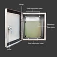 thumbnail image 3 of Stainless steel power distribution box, metal junction box project box, hinged distribution box, cable box for outdoor use with safety locks and mounting plates, 3 of 6