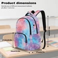 thumbnail image 7 of SEANATIVE Students Backpack for School Travel Laptop Backpack 17 Inch Lightweight Casual Daypack Schoolbag for Elementary Middle High School, Tie-dye Blue Pink Violet, 7 of 7