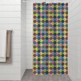 thumbnail image 2 of Multi Color Diamond Checkerboard Checkered Pattern Shower Curtain 36"x72" ,Bathroom Decorative Shower Curtains Set with 12 Hooks,Modern Waterproof Washable Shower Curtain, 2 of 6